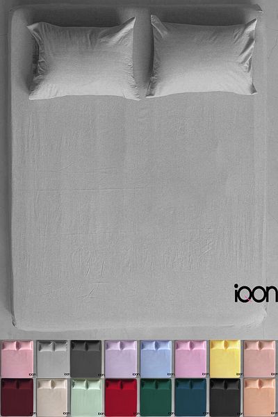 İQON Ranforce Woven Fitted Sheet Set Single - 21 Colors