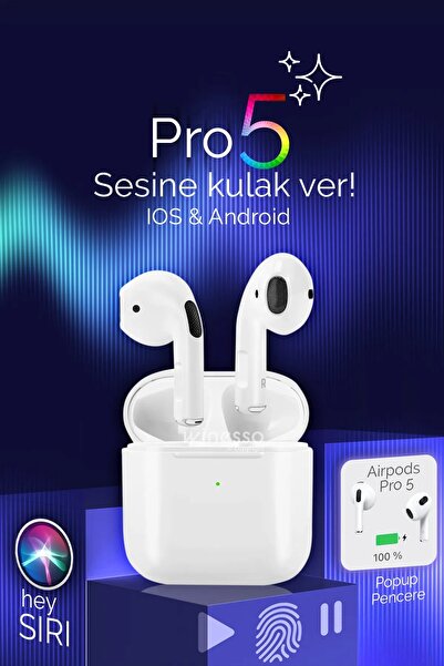 EBG Elektronik Pro 5 Ios Android Uyumlu Dokunmatik Bluetooth Kulaklık 8d Ster...