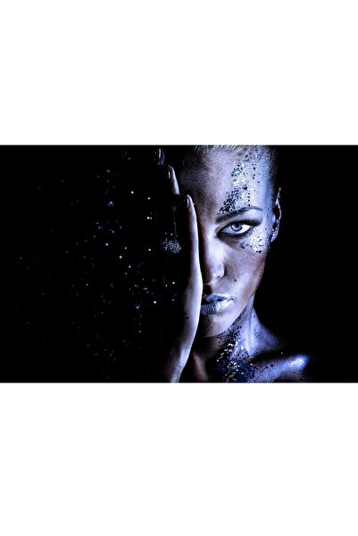 ve Tablou Canvas, Femeie, Provocare senzuala, 80 x 50 cm, Multicolor