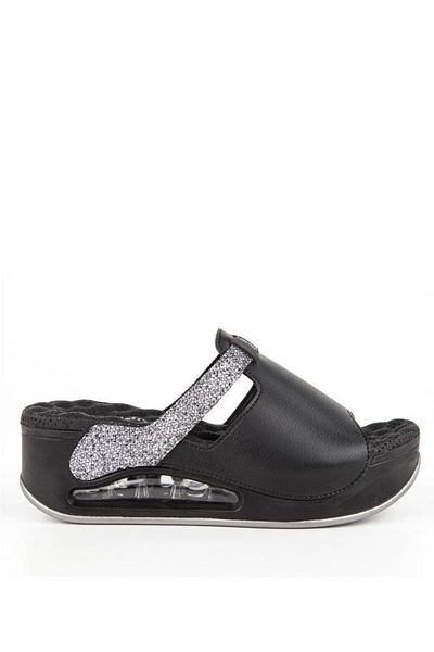 WALKONT 31214-001 Black Anatomic Sole Women's Slippers