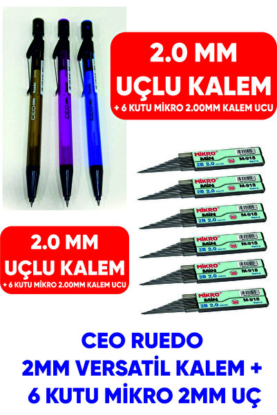 Ceo 2.0mm Nib Pen Thick Nib Versatil Pen + 6 Cases 2.0mm Pen Nib