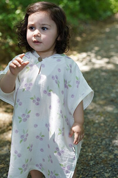 MELLS BABY منشفة استحمام للأطفال من قماش الموسلين القطني العضوي بنسبة 100% بغ...