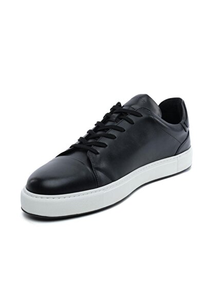 Greyder 64704L Siyah Erkek Hakiki Deri Sneaker