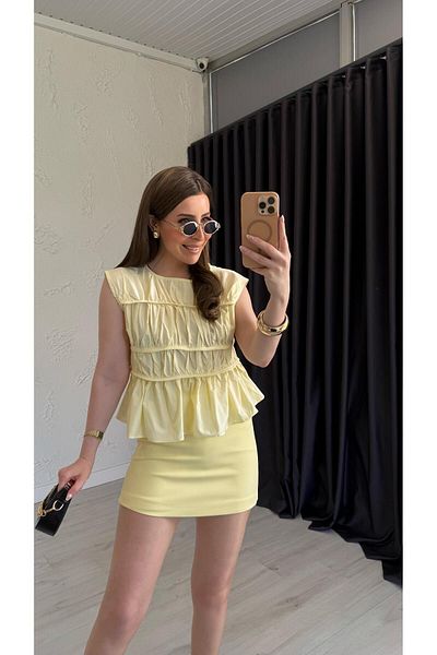 elif teke Tulipa Blouse Yellow