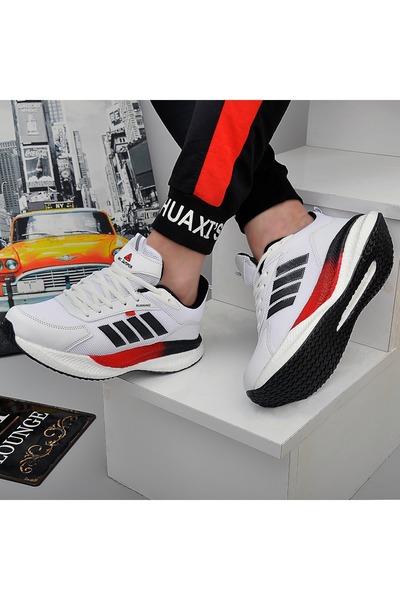 BeLq MC jamper beyaz-siyah-kırmızı erkek spor ayakkabı