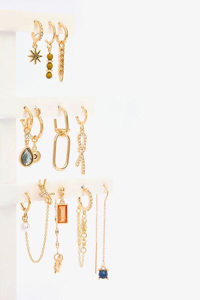 Penti Σετ σκουλαρίκια Fiona Gold Color