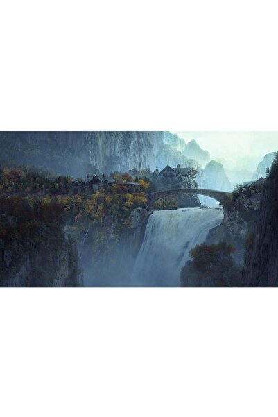 ve Tablou Canvas, Peisaj, Stapanul inelelor, fortareata, padure, munte, 80 x ...