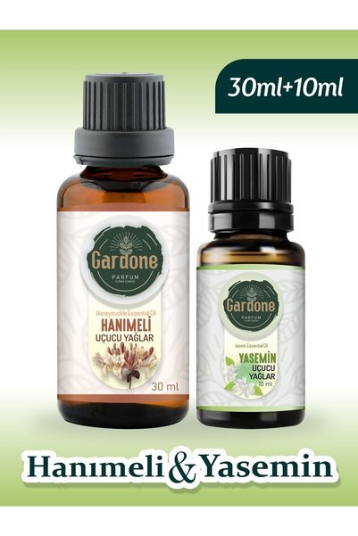 Gardone Hanımeli 30ml*10ml Yasemin Saf Esansiyel Uçucu Yağ Buhurdanlık Yağı D...