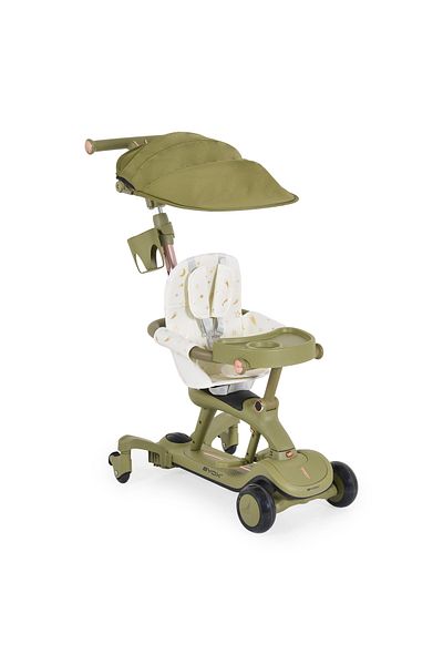 byox Tricicleta evolutiva 6 în 1 Byox Cornet Green – Cu Scaun, Control Parental, LED și Muzică –12 Luni+