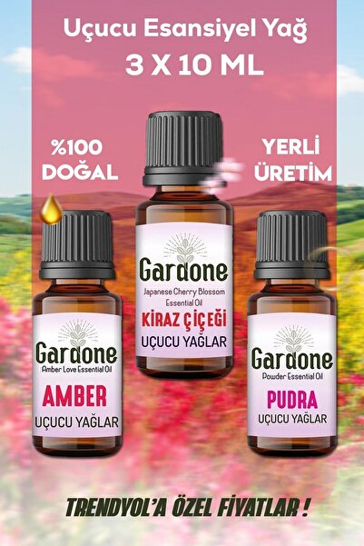 Gardone Amber Kiraz Pudra Uçucu Yağ Buhurdanlık Yağı Doğal Yağlar Oda Kokusu ...