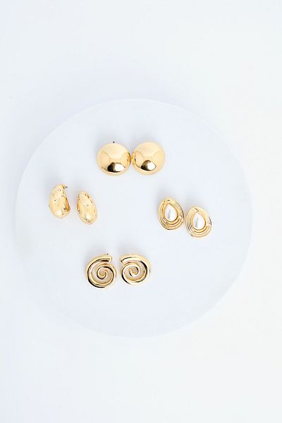 Penti Σετ σκουλαρίκια Melani Gold Color