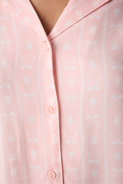 Penti Cute Bows Gömlek Pantolon Pijama Takımı