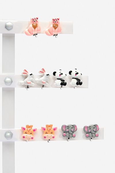 Penti Girl's Animal Colored Earrings