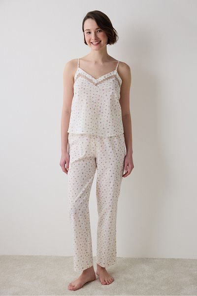 Penti Blossom Hose Ecru Pyjama Set