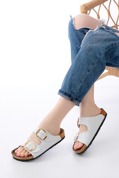 Moda Asmira P-101 White Daily Women's Slippers