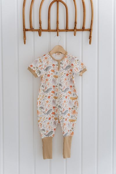 Lollie Baby&Kids 0.5 Tog Summer Baby & Kids Sleeping Bag, 100% Cotton - Sea Animals