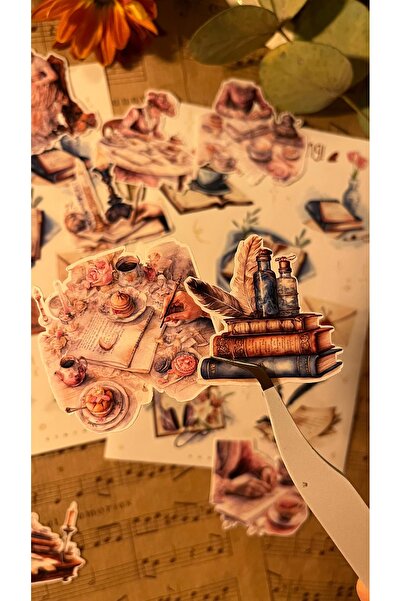 NONA Yazı Temalı Sticker Seti / Bullet Journal / Scrapbooking