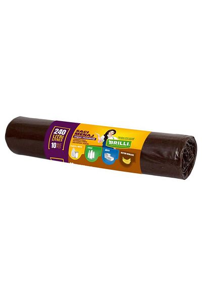 Cesiro Brilli Cleaning Bags 240L 10/Set Sr Brown