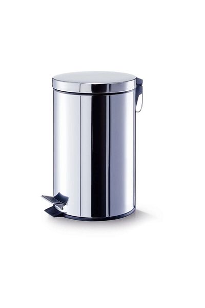 Cesiro Stainless Steel Waste Bin, Pedal Opening, 20 L, Silver