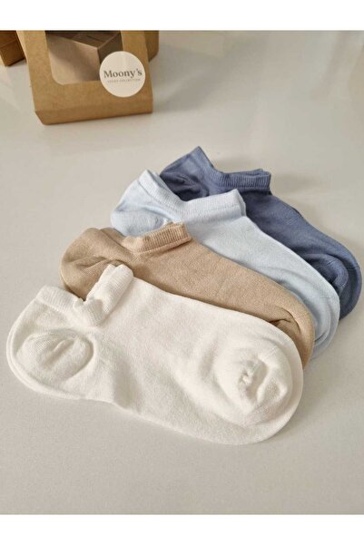 Moonys Socks Collection Безшевен комплект от 4 чифта дамски чорапи от бамбук