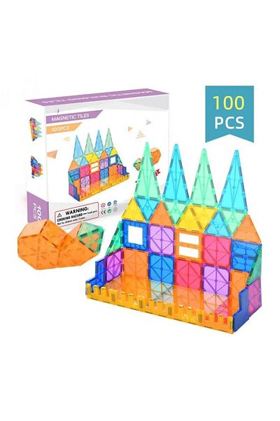 Little Cloud Magnetic Building Blocks - 100 Pieces
