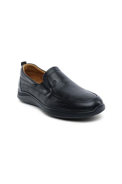 Greyder 64674 Black Genuine Leather Men's Comfort Shoes