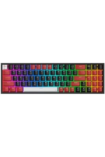 REDRAGON لوحة مفاتيح الألعاب اللاسلكية K628 Pro بتخطيط 75% RGB