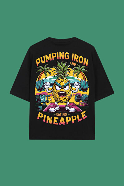 Dupe Design Majica sa štampanjem Pineapple Gym, veće veličine