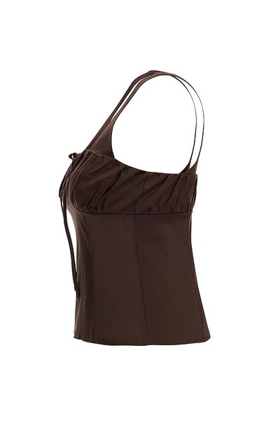 SEVİLEN Lace-Up Detailed Strappy Blouse