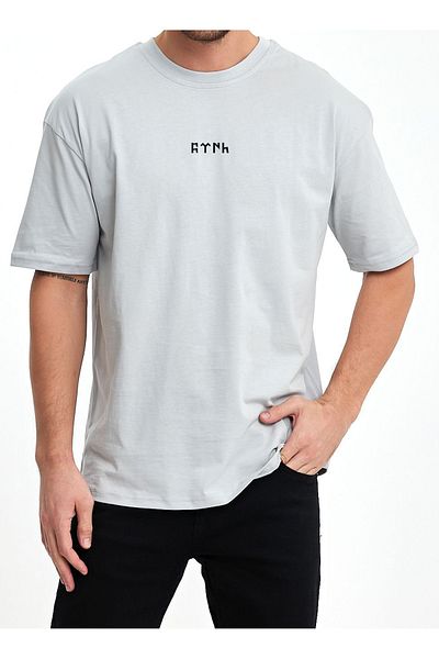 Uniquetex Vek Göktürk Alphabet Special Design Oversize T-shirt Orhun Inscriptions Τουρκική εκτύπωση