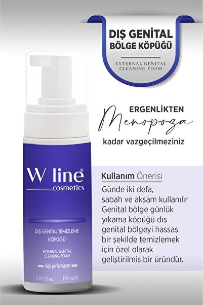 wline Genital Bölge Intim Köpüğü Jel 150 ml