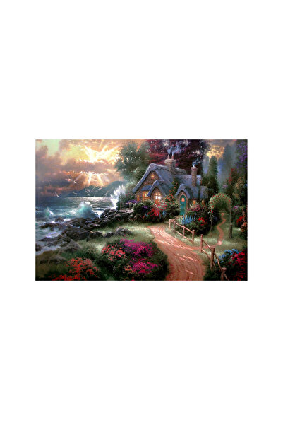 ve Tablou Canvas, Cabana ideala 6, 60 x 40 cm, Multicolor