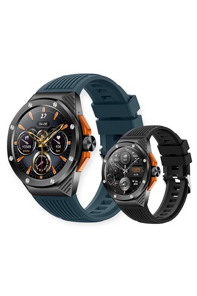 e-Wantay Smartwatch HT8 Pro, 1.46" HD, BT Calls, 100+ Sports, IP68, 2 Bracelets, Health Monitoring