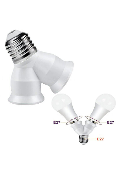 nelerbulurum E27 DUY ÇOĞALTICI AMPUL ÇOĞALTICI TEK DUYU 2Lİ DUY YAPAR