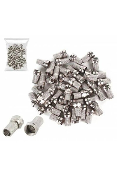 nelerbulurum F Konnektör Standart Anten ve Uydu Kablo Uç 18 MM X 8 RG6/U4 (10...