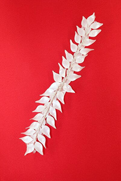 KEEBA Coroana de mireasa cu perla florala. Accesoriu pentru păr de mireasă. Accesoriu pentru păr de logodnă. Accesorii pentru păr Söz Nikah Kına