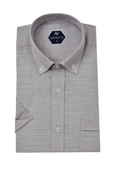ADVANTE Men's Classic Single Pocket Short Sleeve Shirt Bgl-St04554
