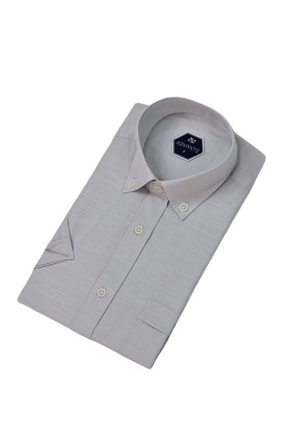 ADVANTE Men's Classic Single Pocket Short Sleeve Shirt Bgl-St04554