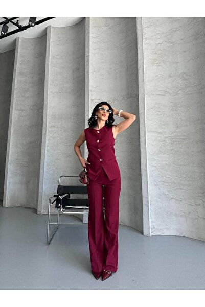 Ekim Store Костюм с блейзер и панталон с копчета от камък