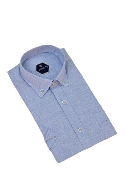 ADVANTE Чоловіча класична сорочка з одним кишенею та короткими рукавами BGL-ST04558