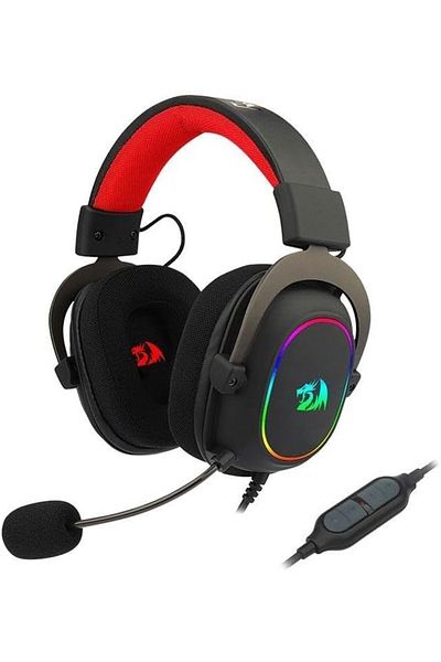 REDRAGON Zeus X H510-RGB Wired Gaming Headset from Redragon - 7.1 Surround Sound - Memory Foam Ear Cushions -