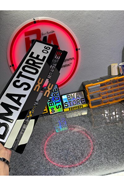 BMASTORE06 DACIA BRONZ LOGOLU MAT Pleksi Plakalık (1çift, 2 adet)