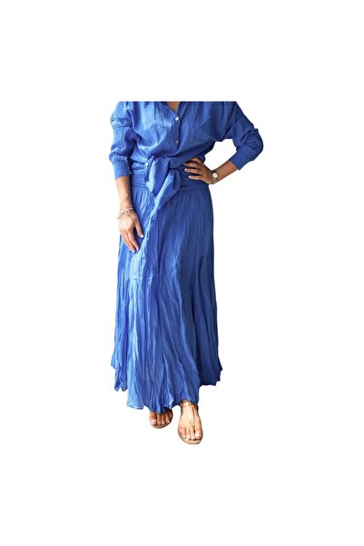 PHUTİ COLLECTION Italian Cotton Lined Turned Skirt