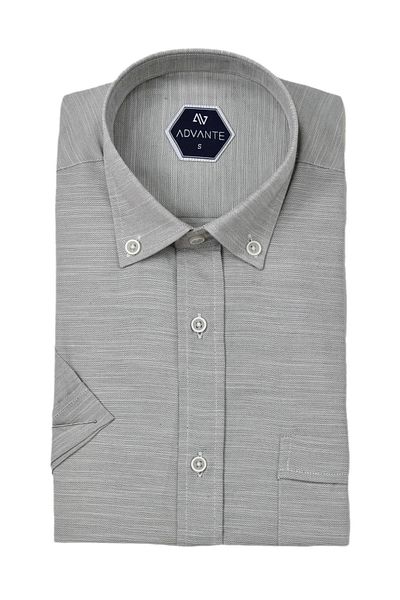 ADVANTE Men's Classic Single Pocket Short Sleeve Shirt Bgl-St04554