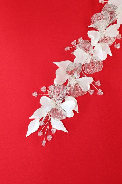 KEEBA Helen Porcelain Bridal Crown Hair Accessories Engagement Promise Wedding Henna Hair Accessories Hair Accessory Bride