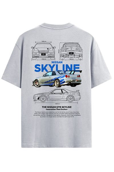 Uniquetex Μπλουζάκι VEK Car Printed Oversize NSSN