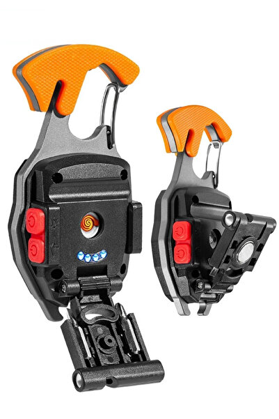 Genel Markalar Robocop Pro Kamp Feneri Çok Fonksiyonlu Fener Anahtarlık Usb Ç...