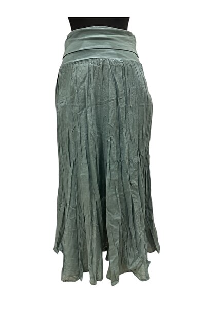 PHUTİ COLLECTION Italian Cotton Lined Turned Skirt