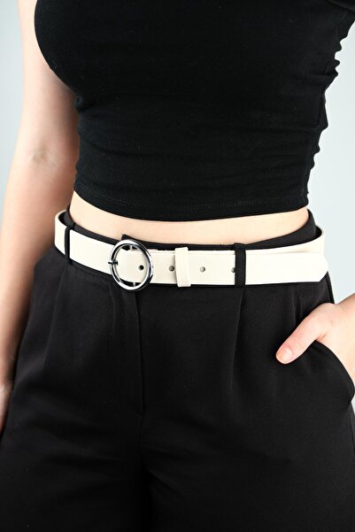 Jack Ferrero KADIN TOKALI 100 CM DERİ KEMER