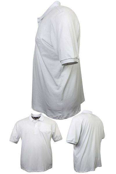 marufshop Ανδρικό μπλουζάκι με γιακά πόλο Lycra Pique με τσέπες σε μεγάλο μέγεθος 115 - 155 κιλά